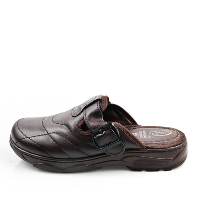 Sabot Médical Cuir Pour Homme - Marron