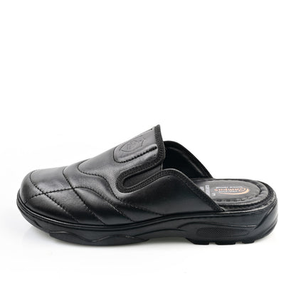 Sabot Médical Cuir Pour Homme - Noir