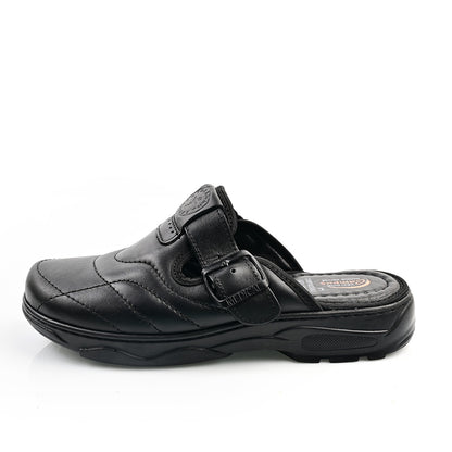 Sabot Médical Cuir Pour Homme - Noir