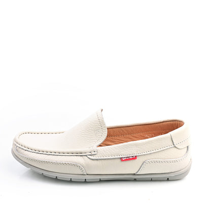 Chaussure Homme Médical En Cuir - Beige