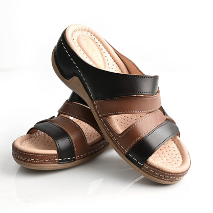 Sandale Médical Femme - Marron/Tabac