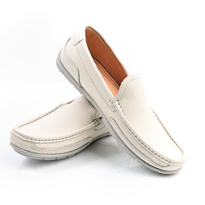 Chaussure Homme Médical En Cuir - Beige