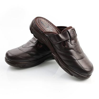 Sabot Médical Cuir Pour Homme - Marron
