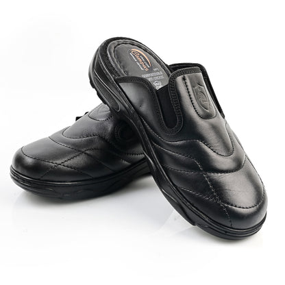 Sabot Médical Cuir Pour Homme - Noir