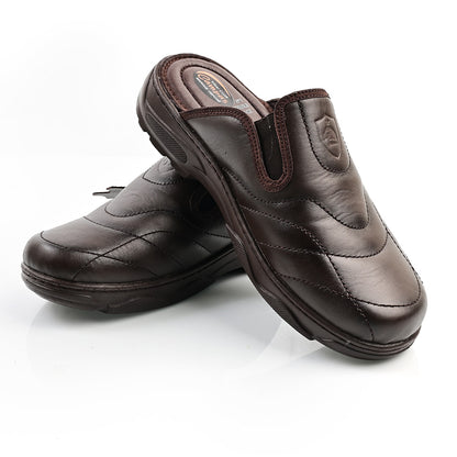 Sabot Médical Cuir Pour Homme - Marron