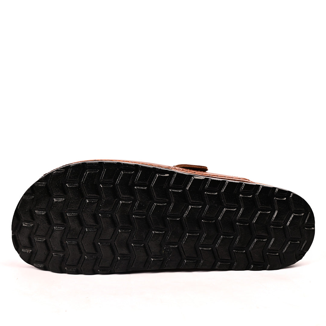 Sabot Medical Homme Vrai Cuir - Sablé