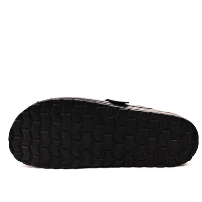 Sabot Medical Homme Vrai Cuir - Noir