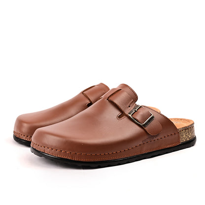 Sabot Medical Homme Vrai Cuir - Sablé